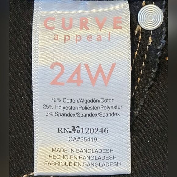 Curve Appeal Blue Minimalist Jeggings Size 24W - Picture 6 of 8